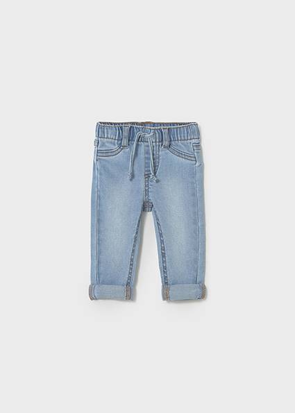 Spodnie długie jeans basic 596-42 75