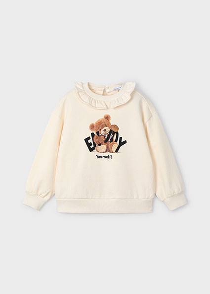 Bluza z falbanką przy szyi 4430-30 122