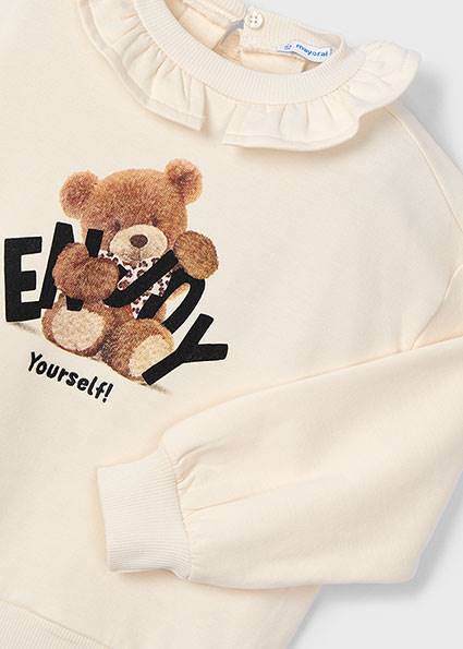 Bluza z falbanką przy szyi 4430-30 122