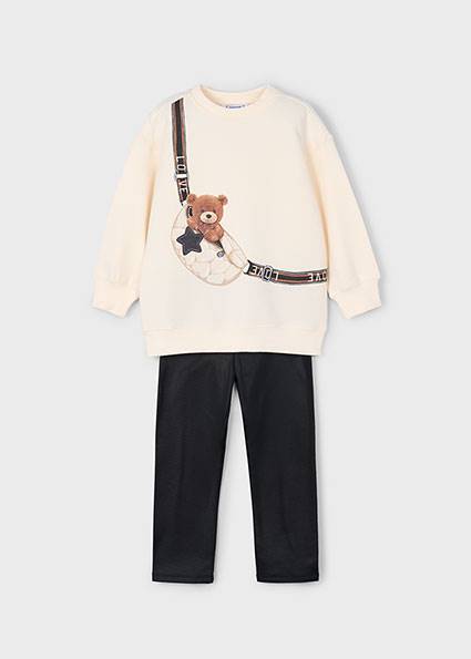 Komplet z bluzą i legginsami 4727-56 134