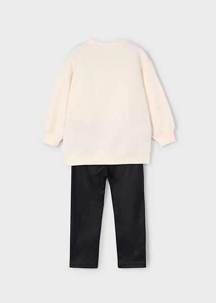 Komplet z bluzą i legginsami 4727-56 104
