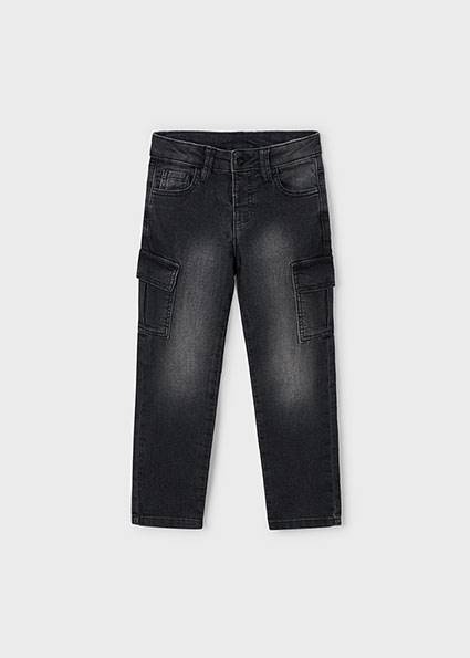 Spodnie soft denim cargo 4563-24 104