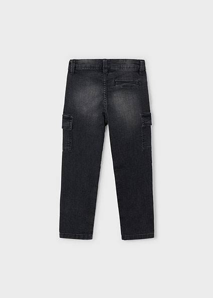 Spodnie soft denim cargo 4563-24 104