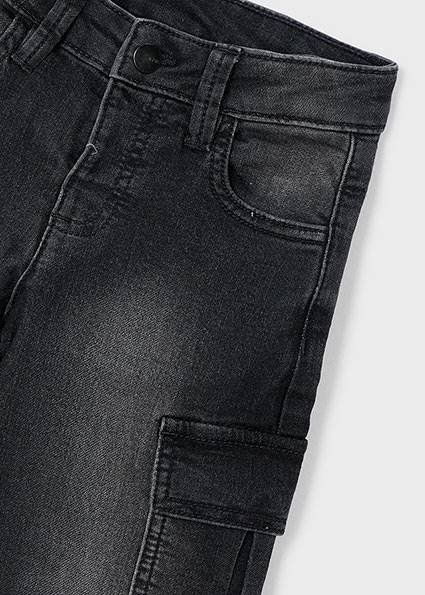 Spodnie soft denim cargo 4563-24 104