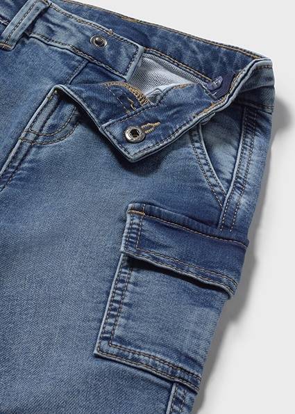 Spodnie soft denim cargo 2505-30 86