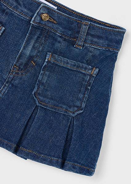 Spódnica denim z zakładkami 4901-32 104