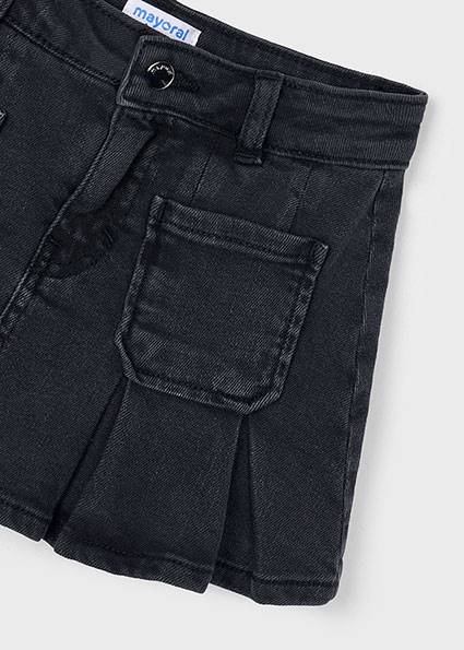Spódnica denim z zakładkami 4901-33 116