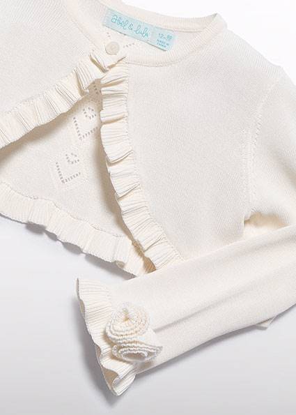 Sweter trykot z ażurem 5381-12 86