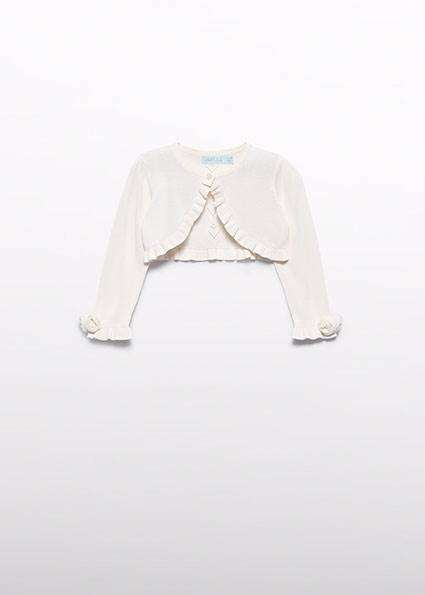 Sweter trykot z ażurem 5381-12 86