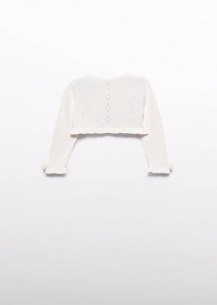 Sweter trykot z ażurem 5381-12 80