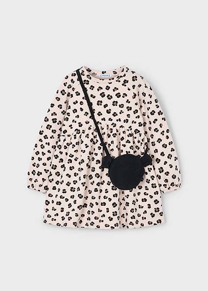 Dresowa sukienka z torebką 4926-55 110