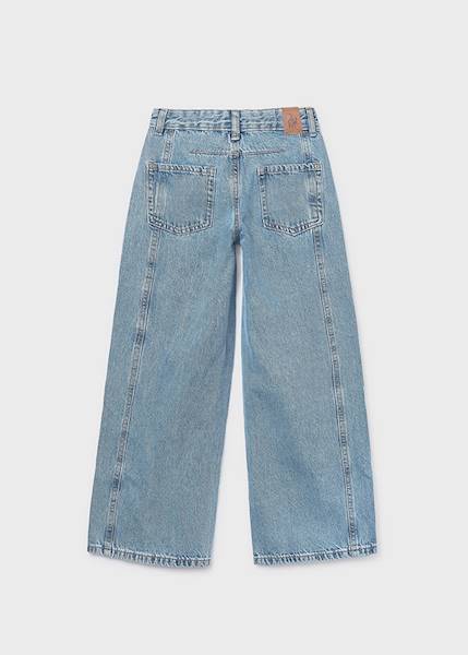 Długie spodnie jeans wide leg 6552-15 158