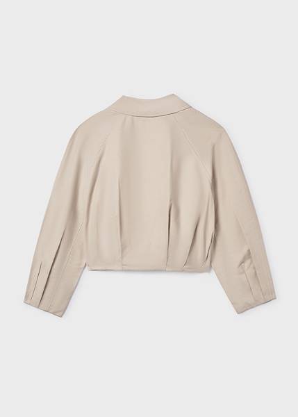 Gładka kurtka na suwak 6405-33 140