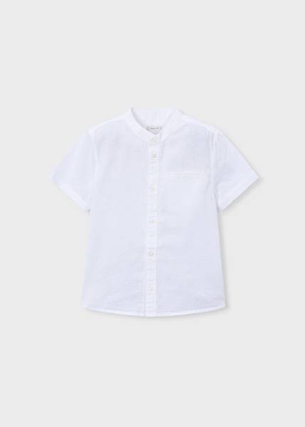 Koszula k/r stójka len 3113-17 110