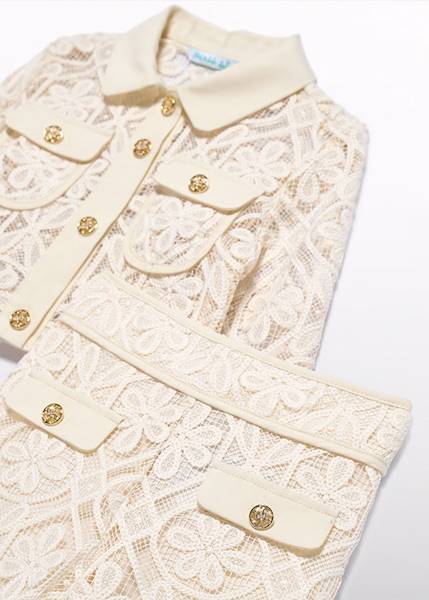 Granitur z koronki Abel&Lula 5288-4 158