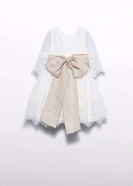 Sukienka tiulowa z gipiurą A&L 5028-3 110