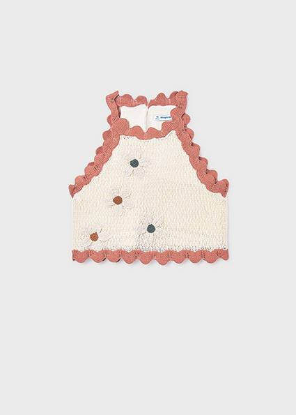 Top trykot flowers 6021-34 128