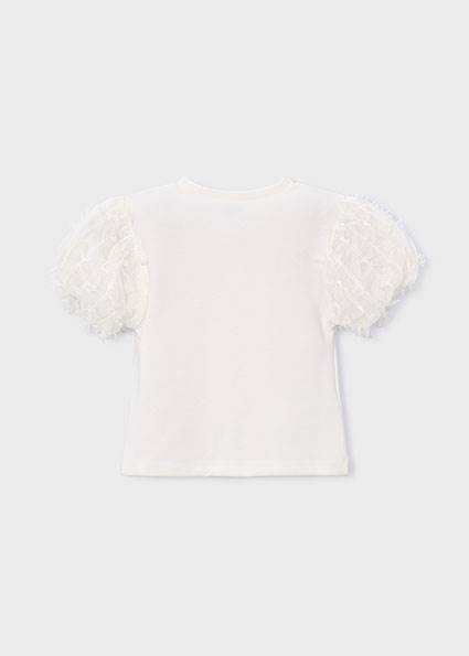 Koszulka k/r z tiulem 3001-49 116