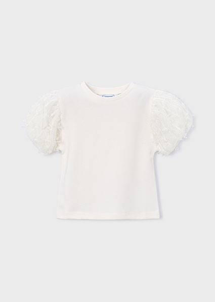 Koszulka k/r z tiulem 3001-49 116