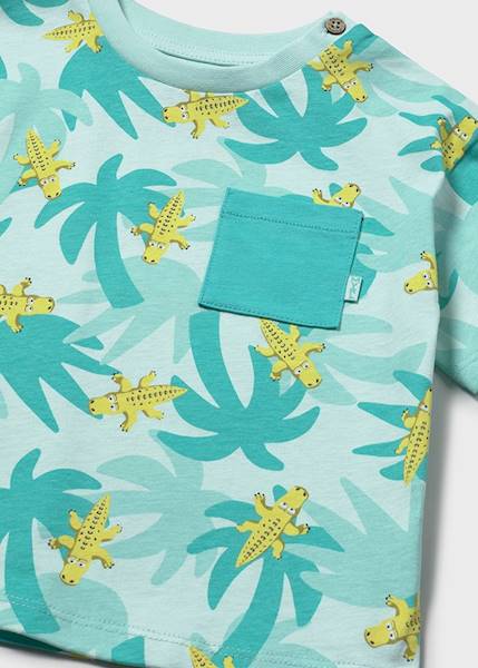 Koszulka k/r we wzory 1014-92 86