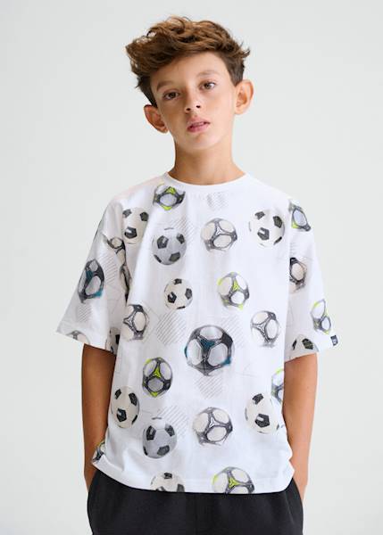 Koszulka k/r we wzory 6038-39 158