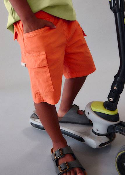 Bermudy z kieszeniami cargo 3214-87 128