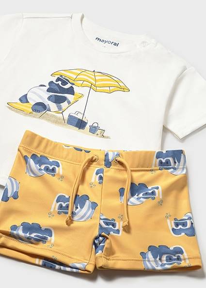 Kąpielówki z koszulką 1661-76 92