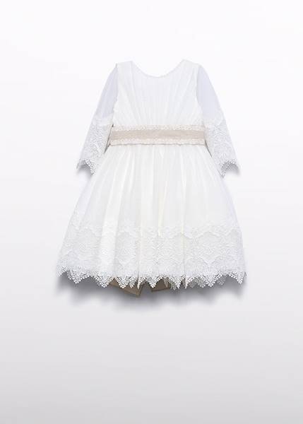 Sukienka tiulowa z gipiurą A&L 5028-3 152