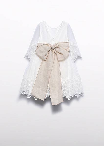 Sukienka tiulowa z gipiurą A&L 5028-3 158