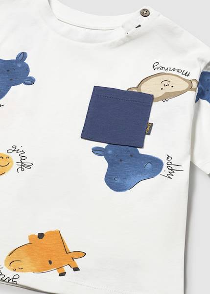 Koszulka k/r we wzory 1014-94 98