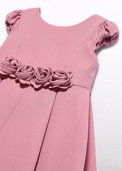 Sukienka krepa detal kwiaty 5031-60 116