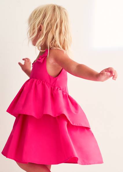 Sukienka tafta falbany 5041-73 104