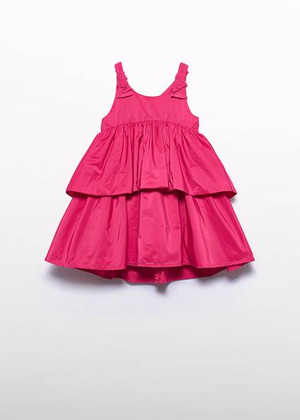 Sukienka tafta falbany 5041-73 104