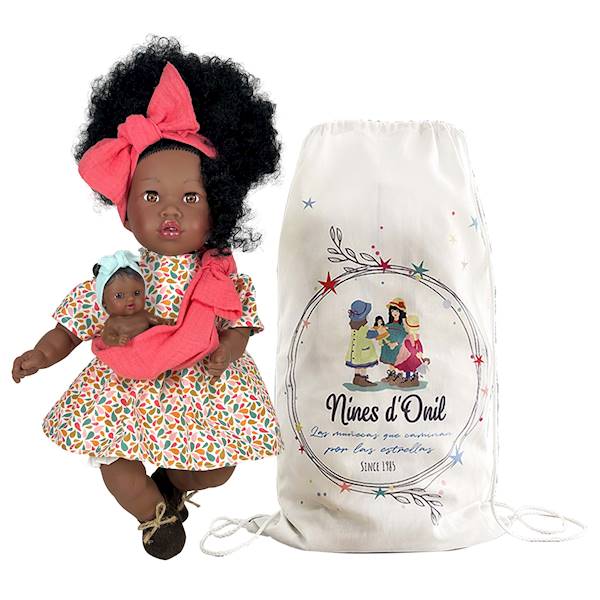 LALKA ADDIS con bebe 6220 L beż
