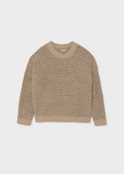 Sweter ze strukturą błysk 7341-19 152