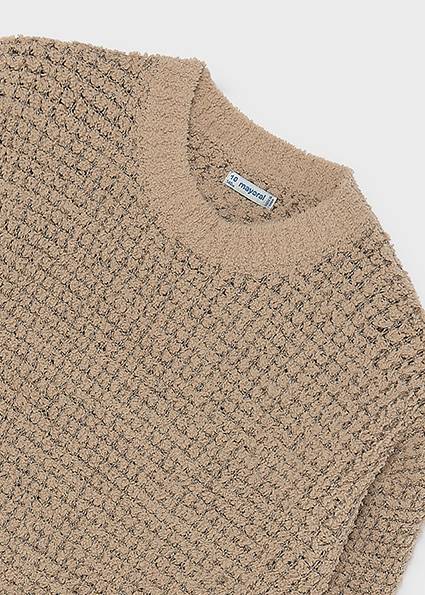 Sweter ze strukturą błysk 7341-19 152