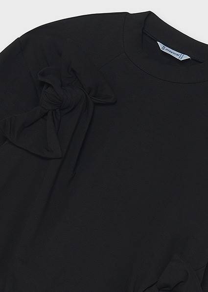 Bluza kokardy czarna 7429-45 152