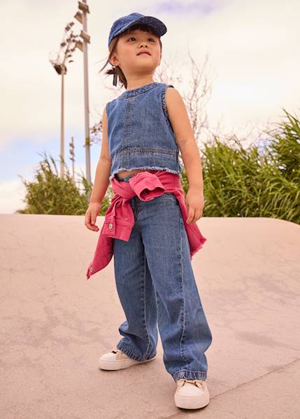 Długie spodnie denim 3590-53 110