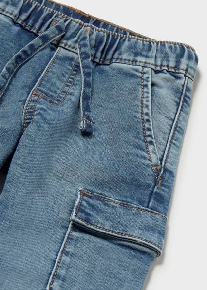 Spodnie soft denim cargo 2540-10 98