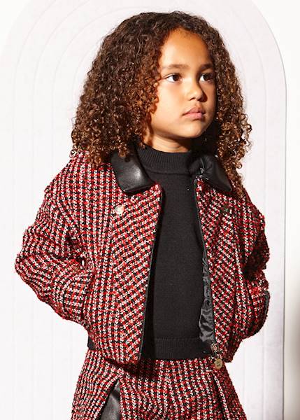 Kurtka tweed Abel&Lula 5886-1 152