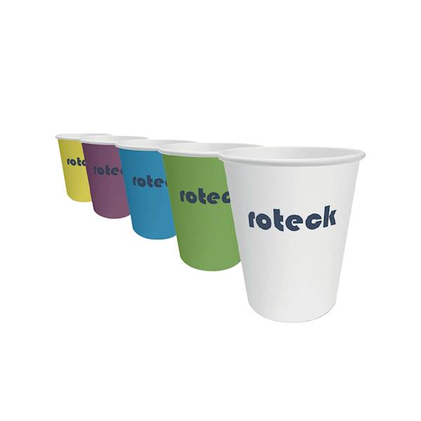 Roteck - Kubki papierowe zielone 50szt.jednorazowe