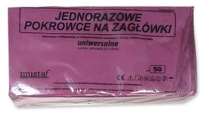 Mustaf - Pokrowce burgund-44 na zagłówki 50szt.