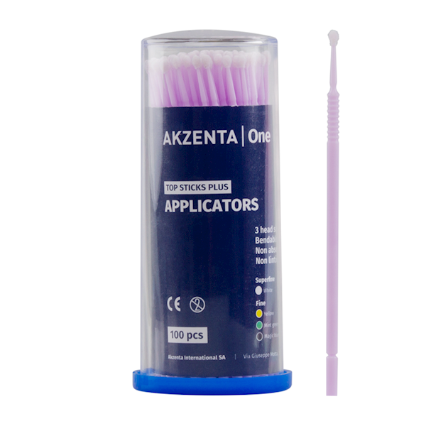 Aplikatory 1mm Ultrafine różowe 100szt.
