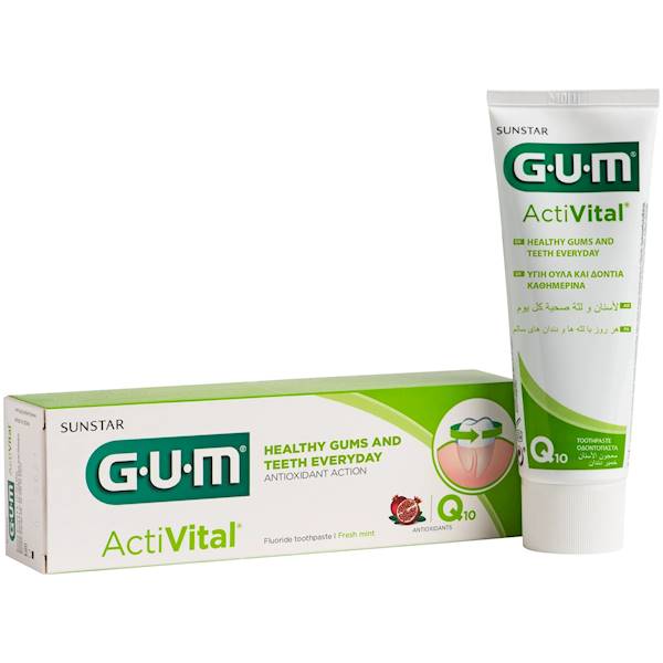 GUM - Pasta Activital 75ml Q10 Fresh Mint