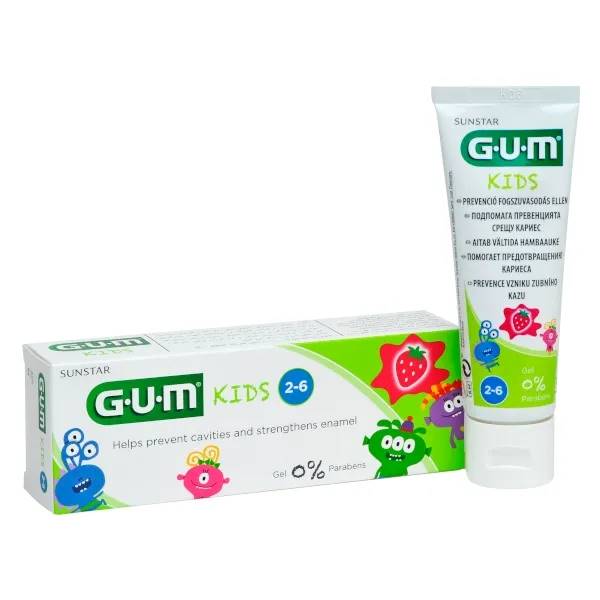 GUM - Pasta Kids 3+ 50ml 500ppm truskawkowa