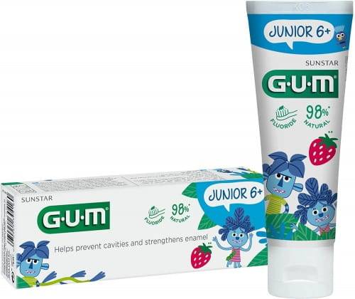 GUM - Pasta Junior 6+ 50ml 1450ppm truskawka