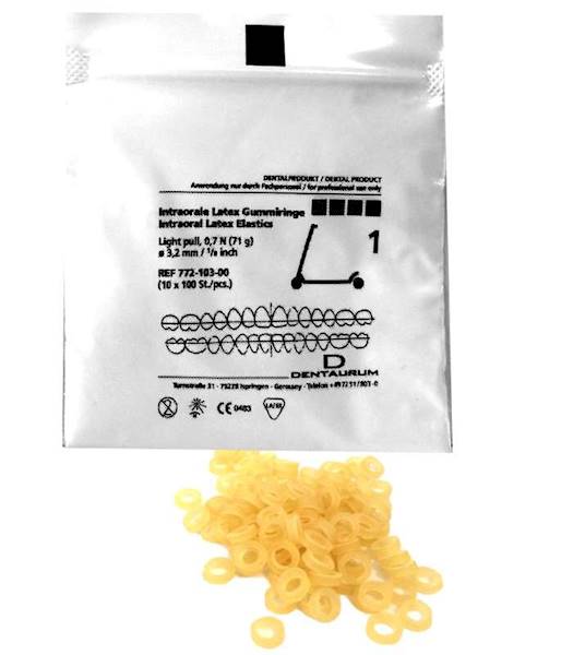 D - Gumki elastics 1 Light 3,2mm 100szt.