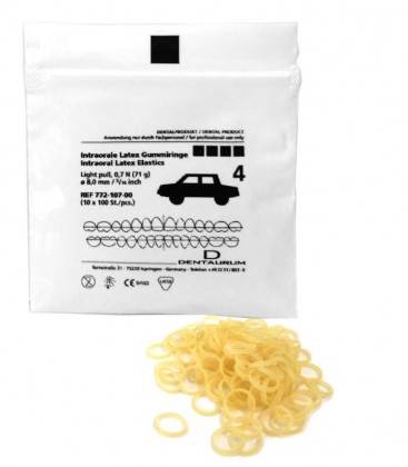 D - Gumki elastics 4 Light 8.0mm 100szt.