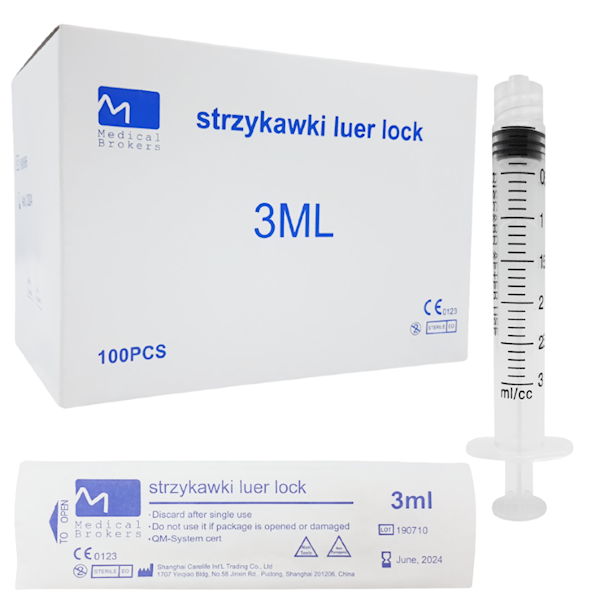 MB-Strzykawki 3mL LL 100szt.