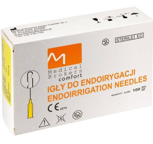 MB-Igły do płukania kanałów 0.3x25 2-otworo.100szt